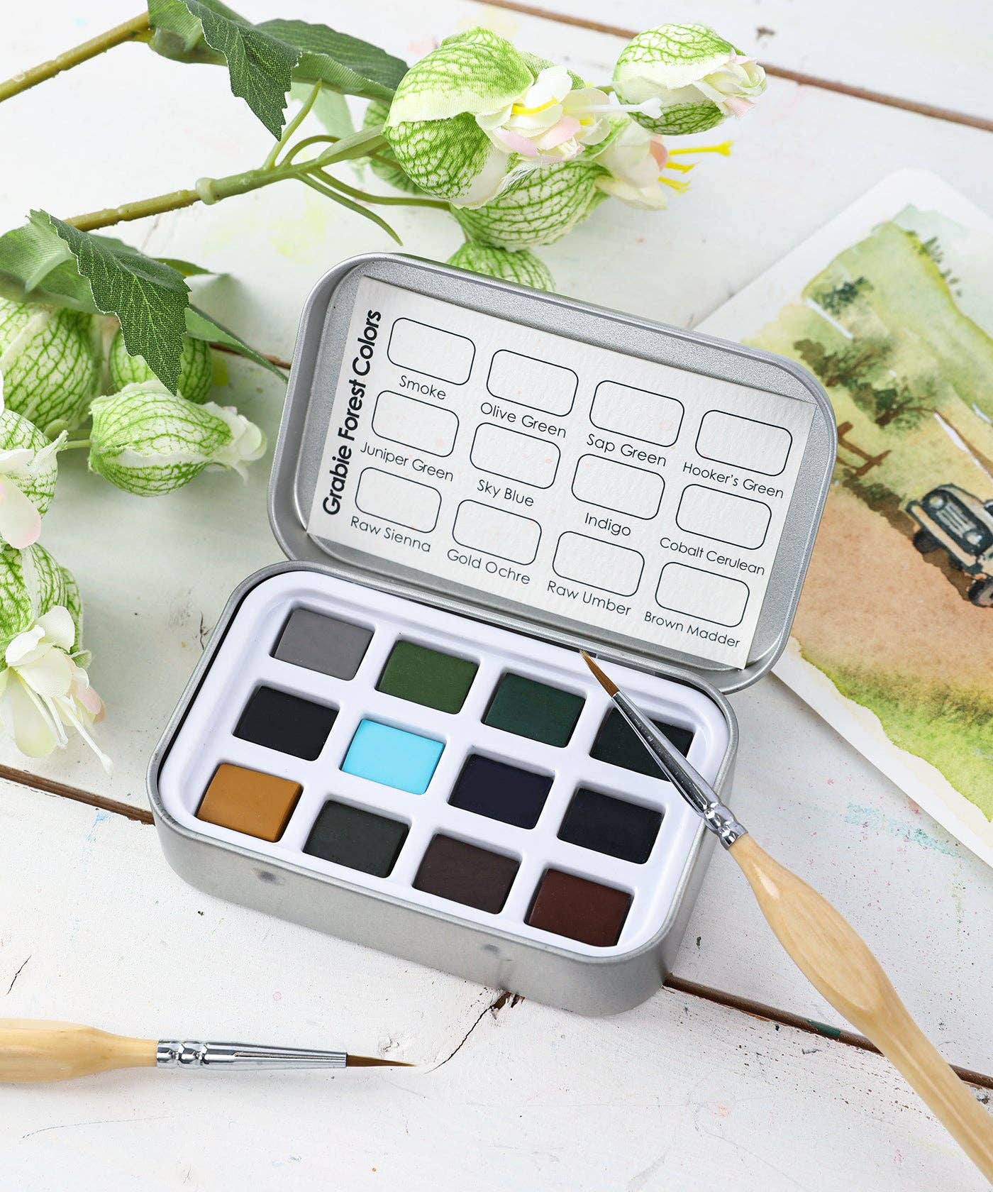 Watercolor - Watercolor Pocket Set of 12 No Brush - Forest Colors