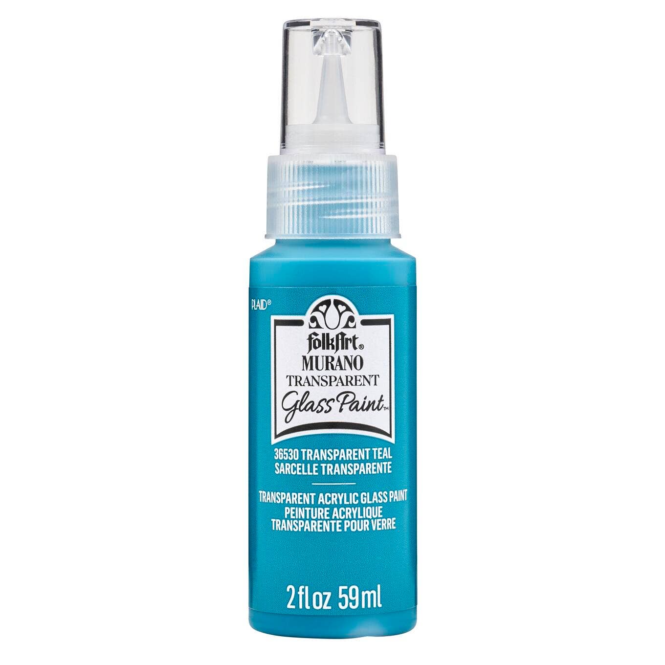Paint-  Murano Glass Paint - 2 oz: Transparent Deep Blue
