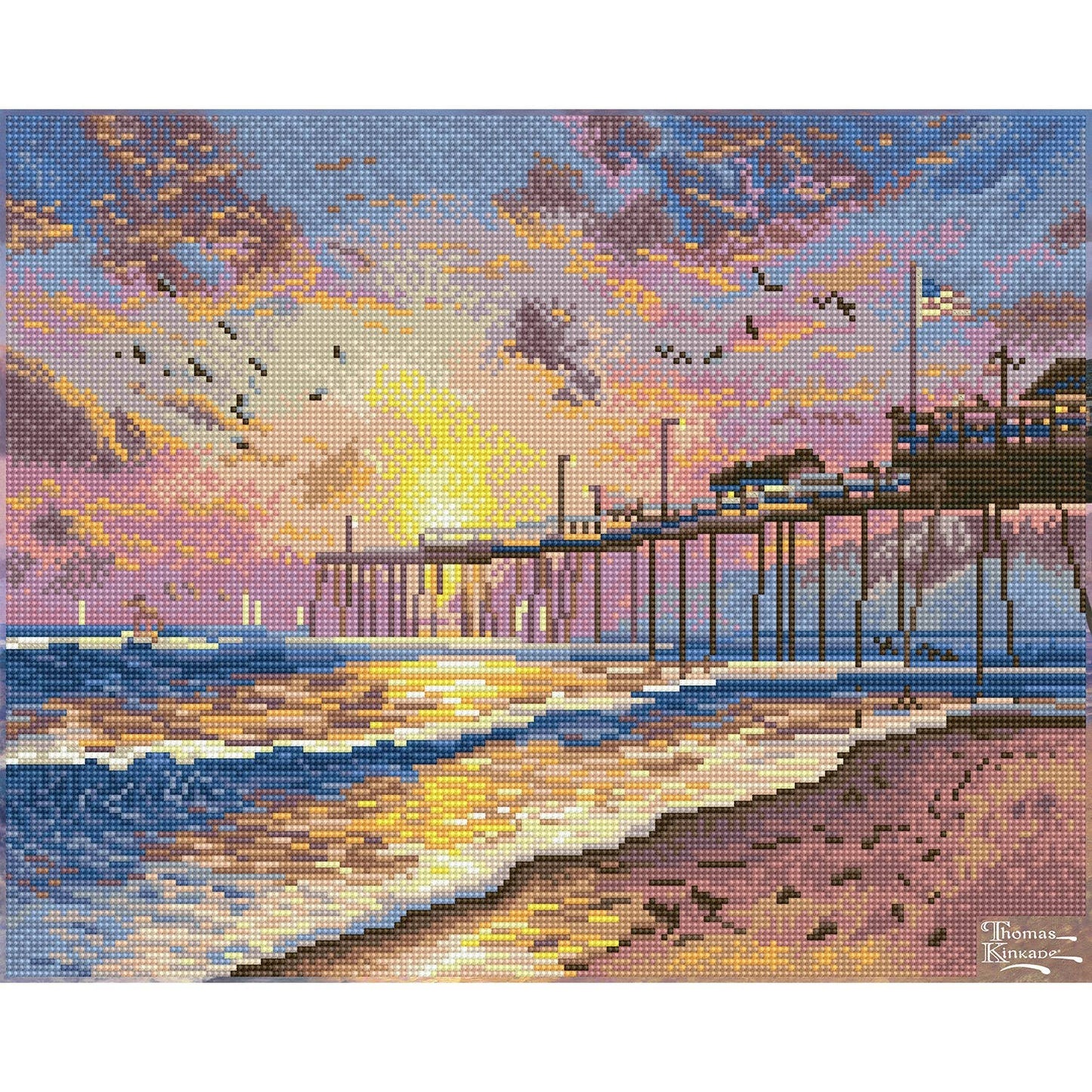 Diamond Dotz - Thomas Kinkade Footprints in the Sand
