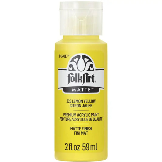 Paint - Acrylic - Matte Yellow Lemon