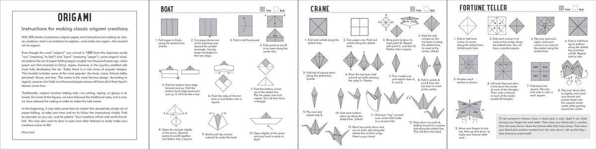 Paper - Origami Paper Washi Patterns (500 Sheets)