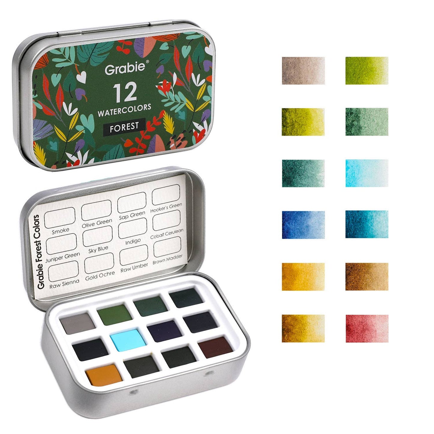 Watercolor - Watercolor Pocket Set of 12 No Brush - Forest Colors