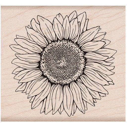 Stamp - Sunflower Wood Stamps