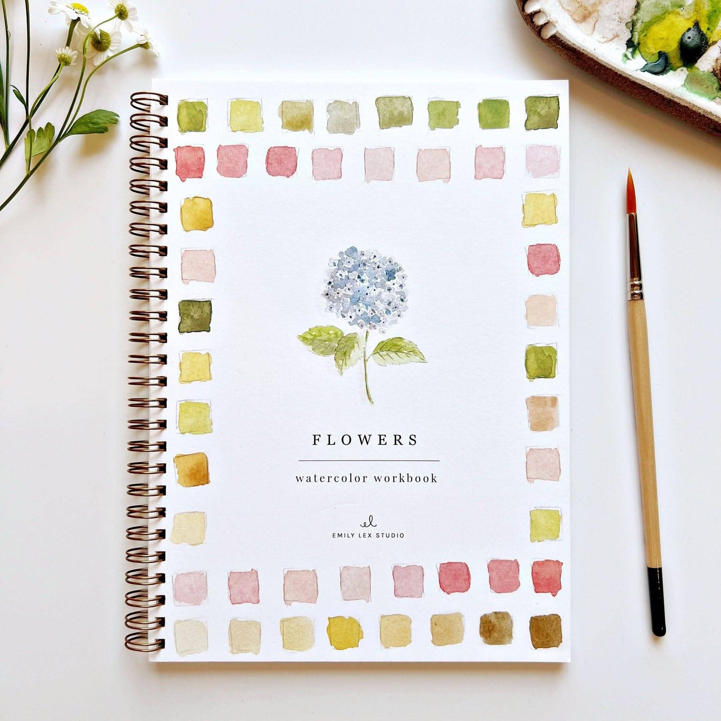 Workbook - Flowers watercolor workbook