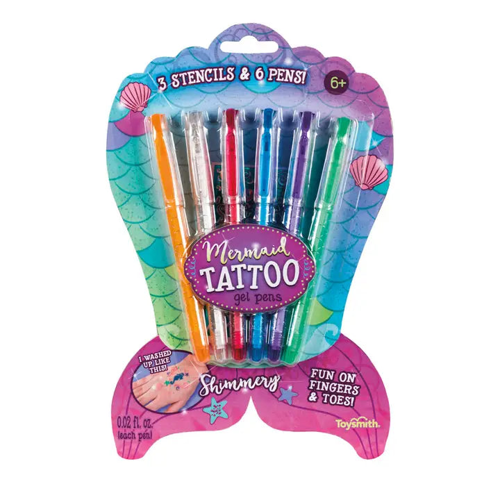 Pens - Mermaid Tattoo Set of 6