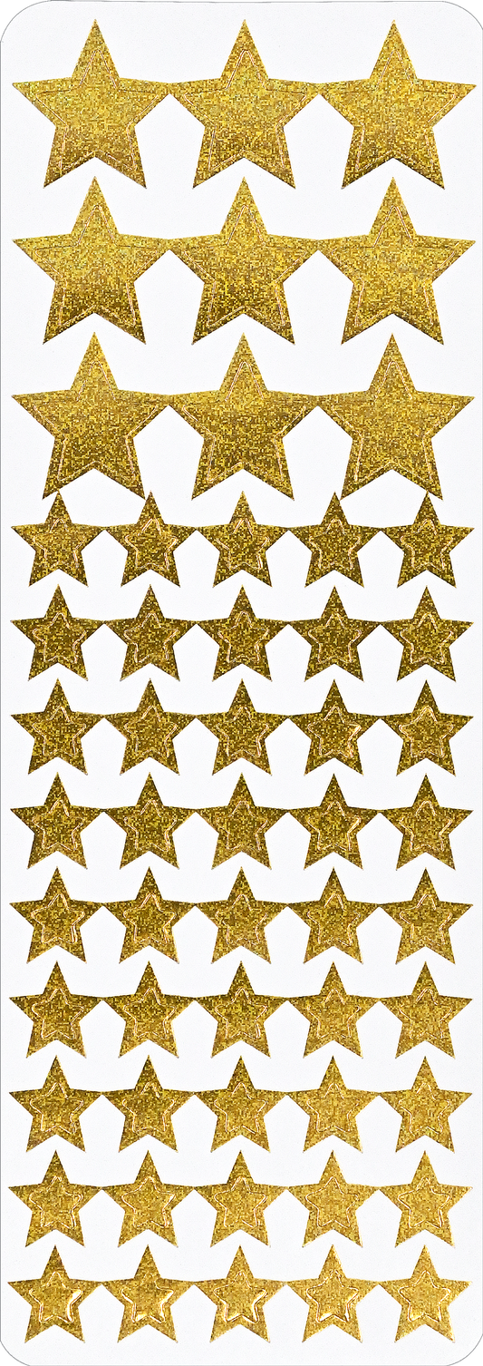Stickers - Color Foil Stars Sticker Set
