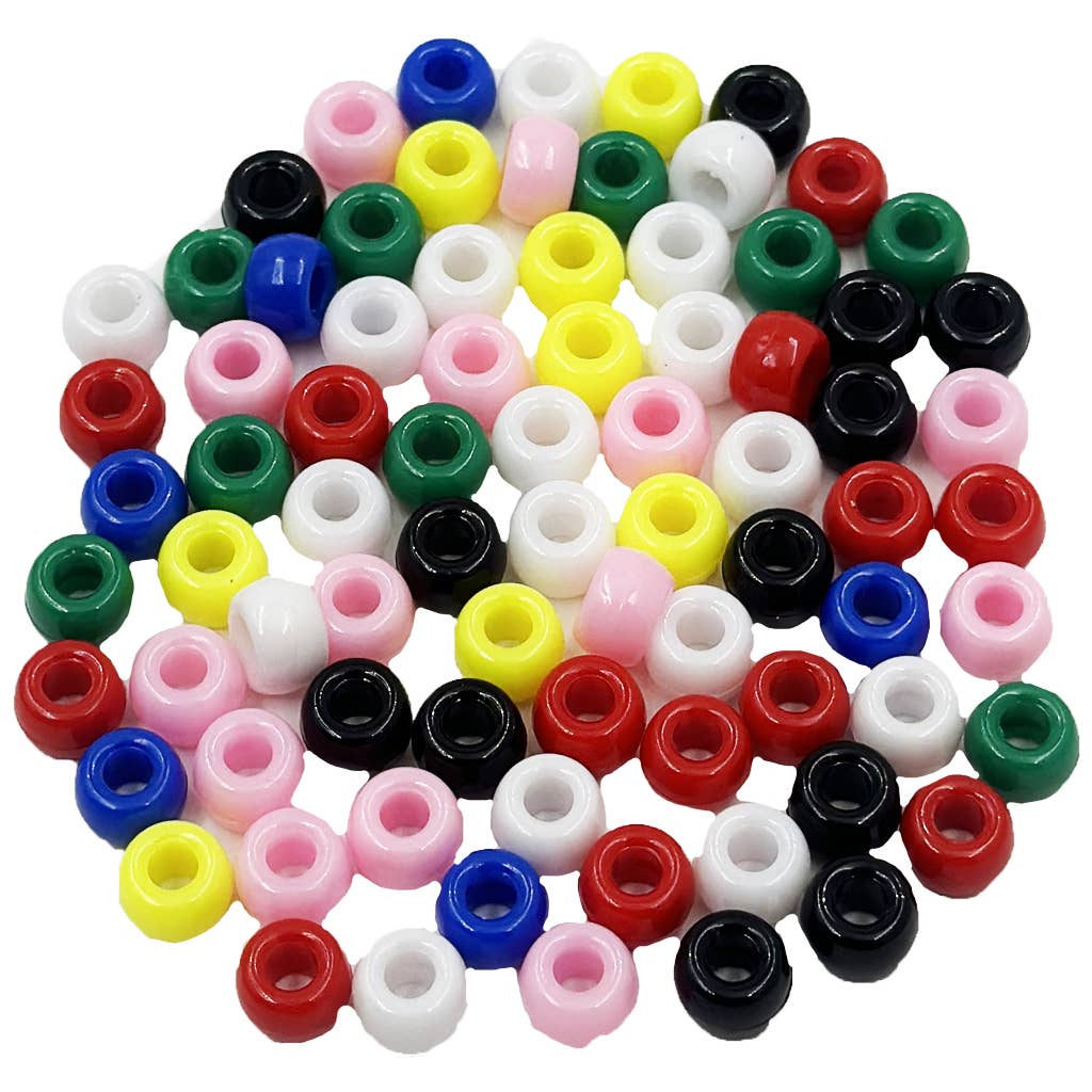Jewelry - Pony Beads, 6x9mm Multi Color