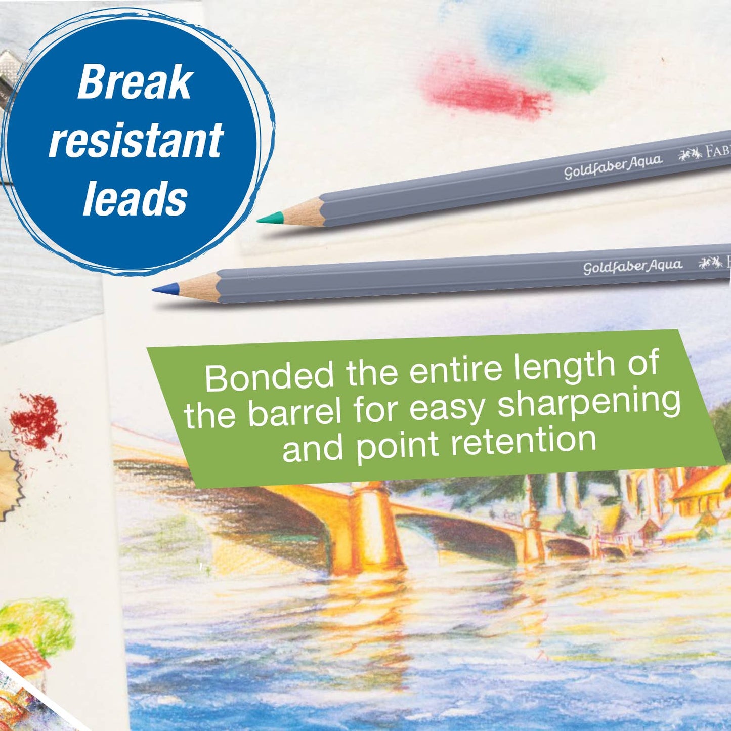 Pencils - Goldfaber Aqua Watercolor Pencils, Box of 12 Skin Tones