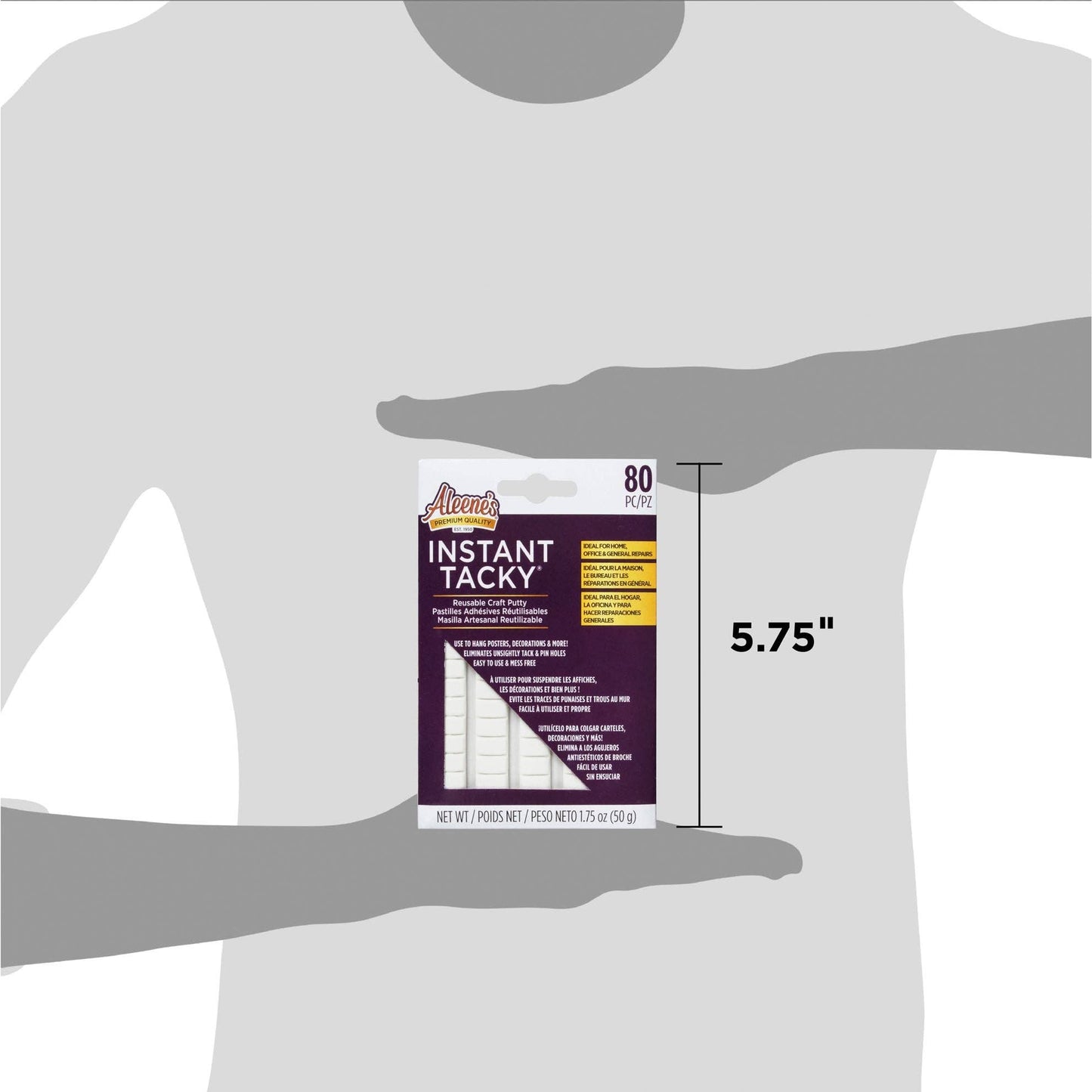 Adhesive - Aleene's Instant Tacky Reusable Craft Putty 80 Pc.