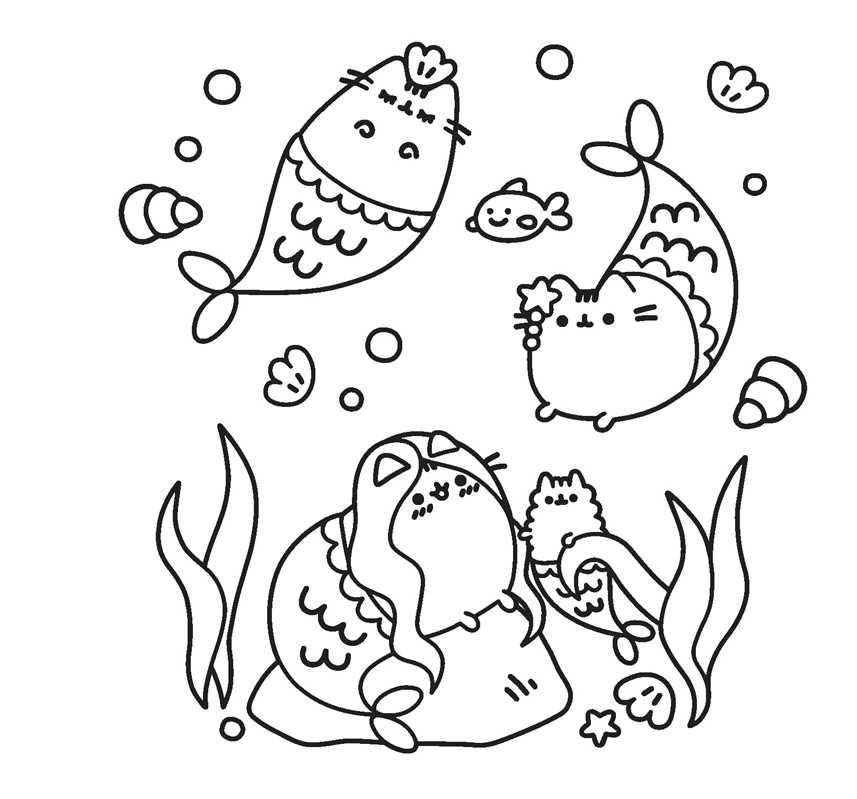 Coloring Book - Pusheen Coloring Book by Claire Belton: Paperback; 96 pages