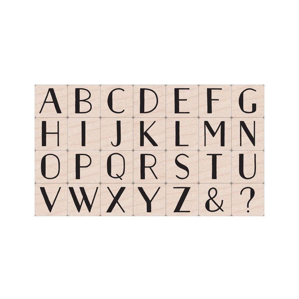 Stamp - Golden Age Large Letter Set Wood Stamps