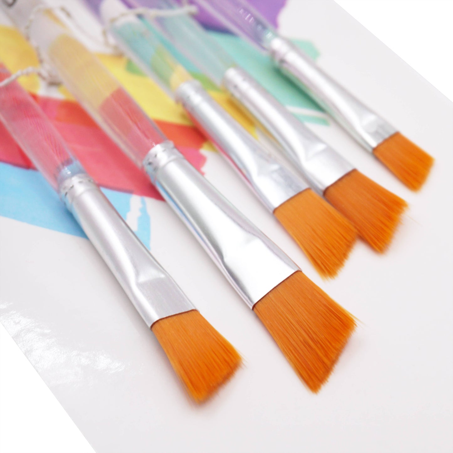 Paint Brush - Set, 5 Brushes Filbert