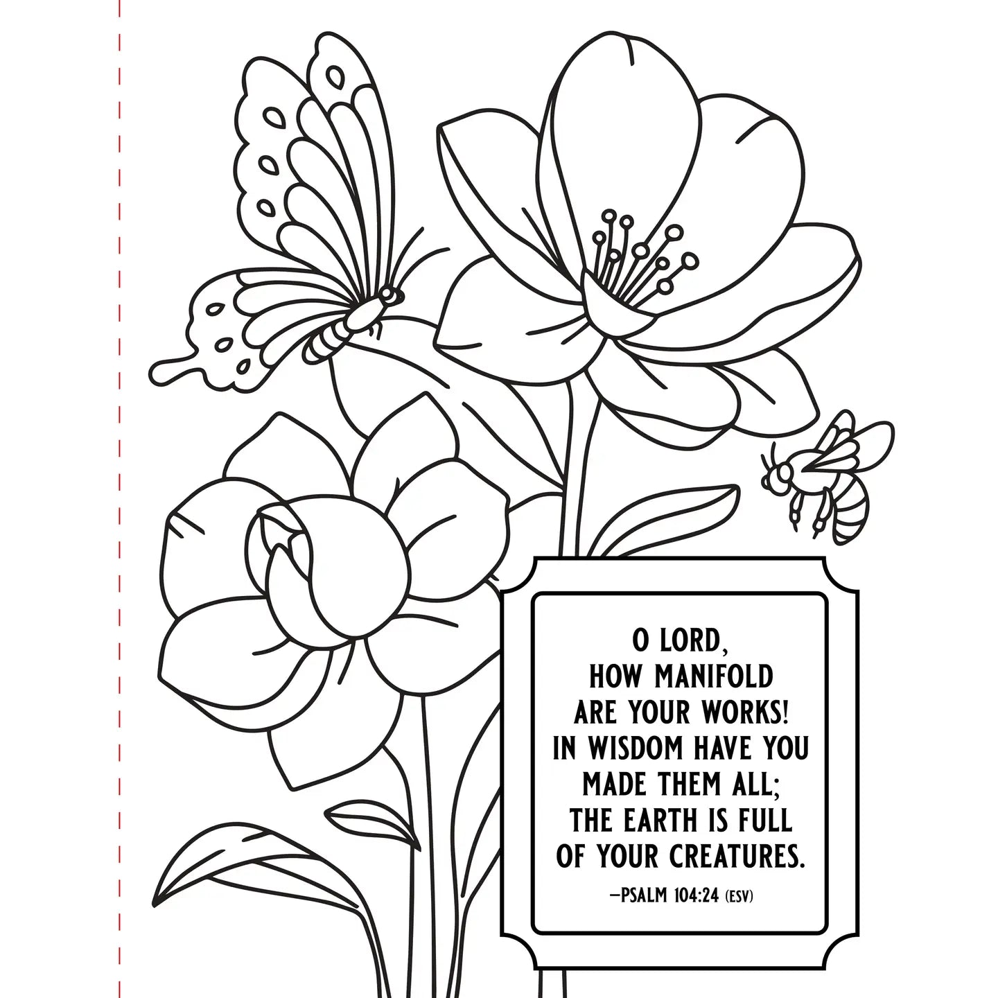 Coloring Book - Psalms Large Print