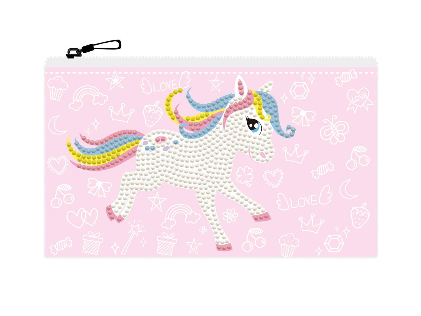 Diamond Dotz - Pony Frolic Zipper Pouch