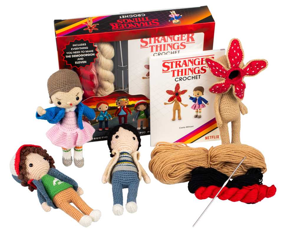 Book - Stranger Things Crochet by Editors of Thunder Bay Press: Kit - Paperback; 88 pages
