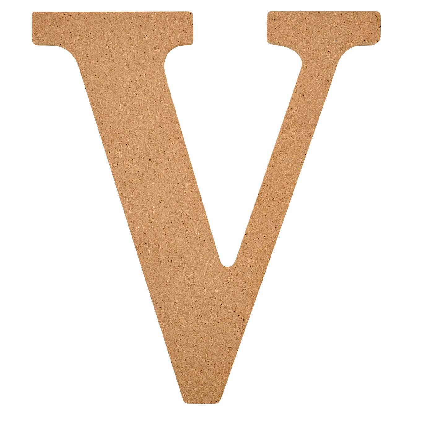 Wood - 8 inch MDF Letter - V