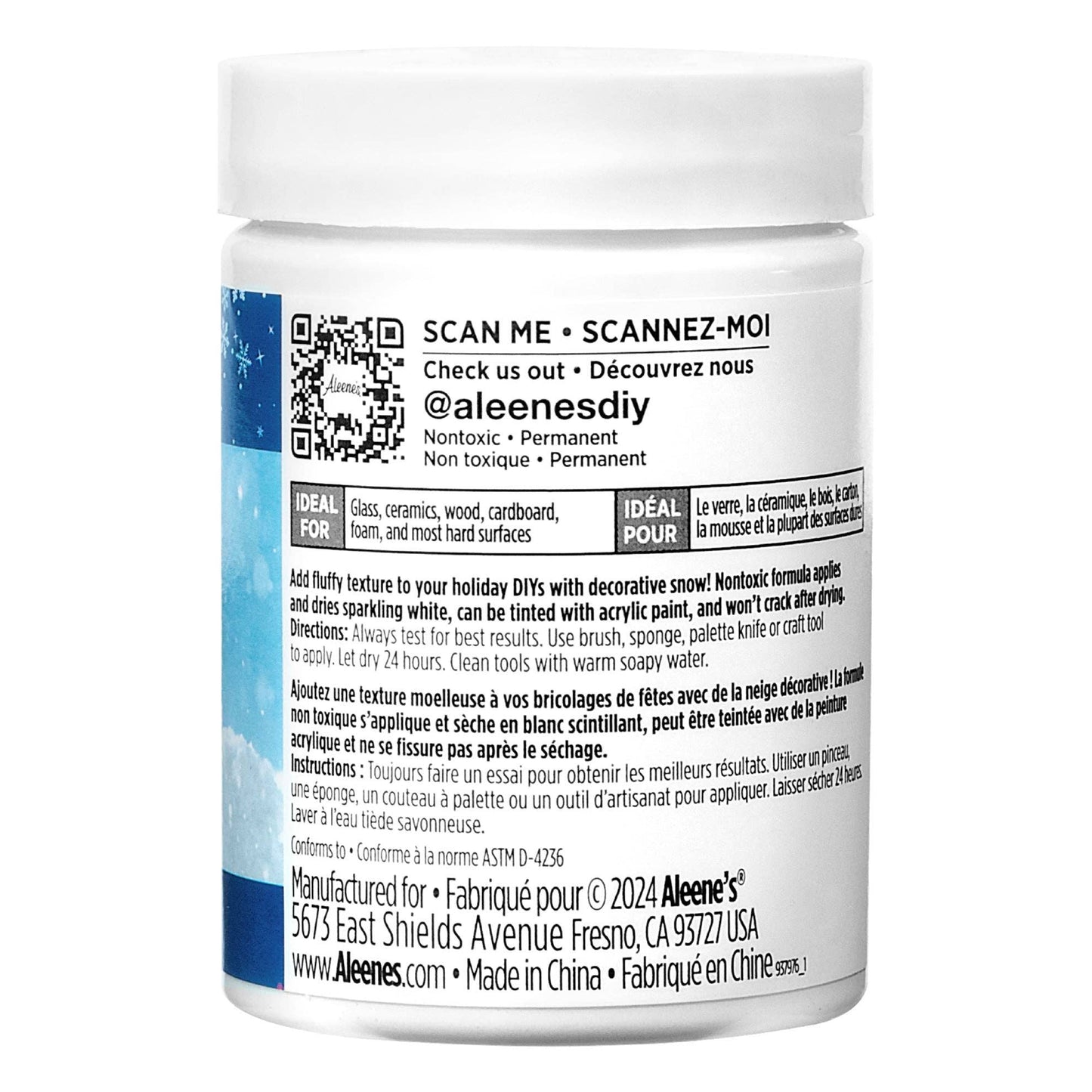 Glitter - Aleene's Glitter Snow 4 fl. oz.