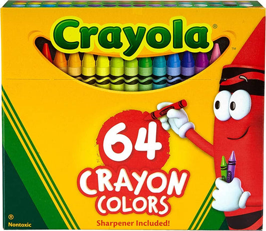 Crayons - 64 Count Crayola Crayons with Sharpener