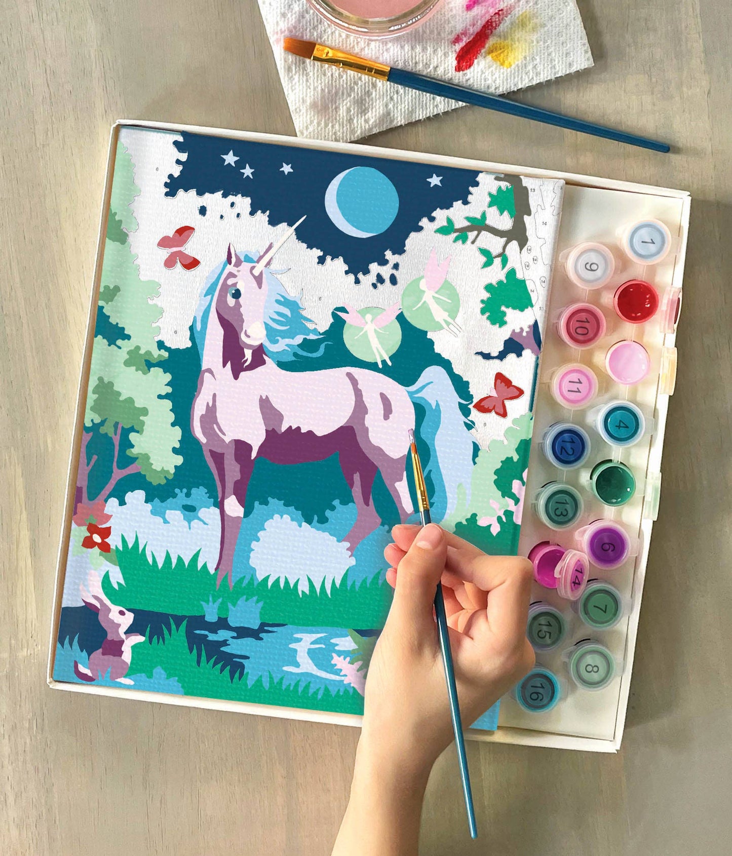 Paint By Numbers - Moonlit Unicorn