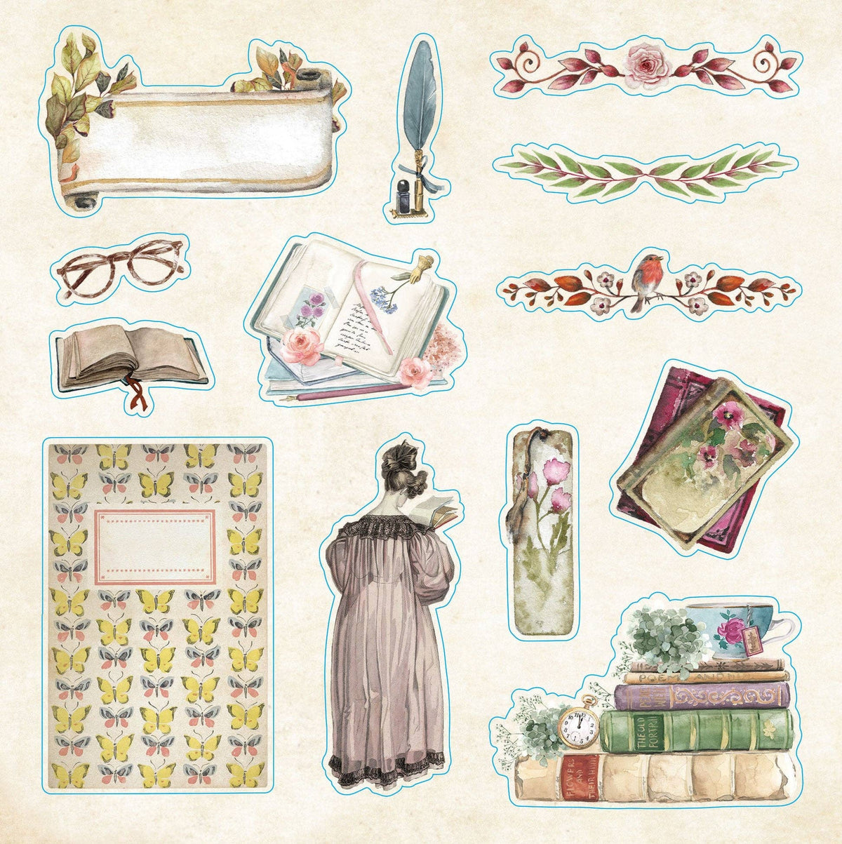 Stickers - Bibliophilia Ephemera Sticker Book