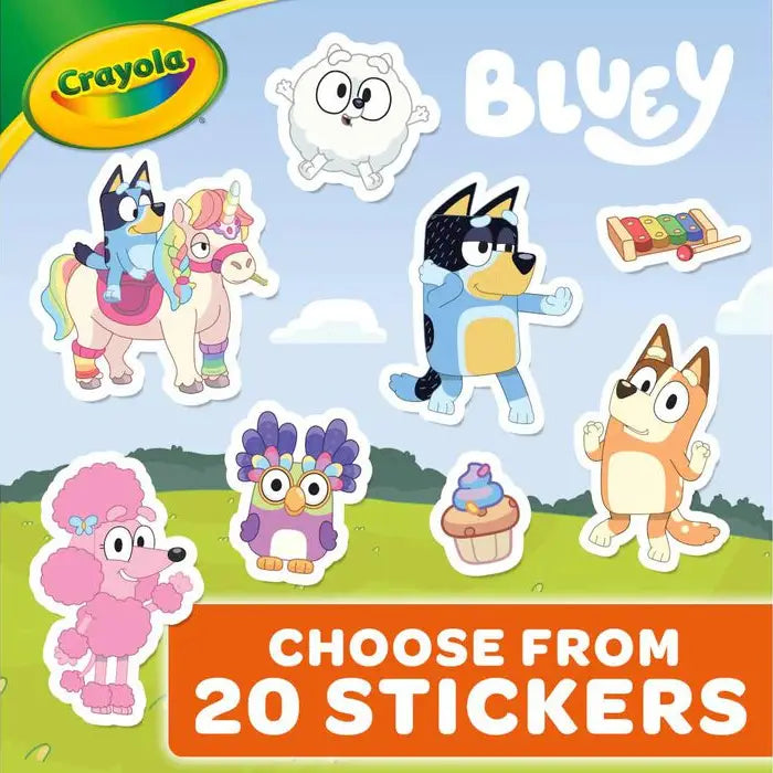 Coloring Book - Bluey Crayola 96 Page Coloring Book with Sticker Sheet