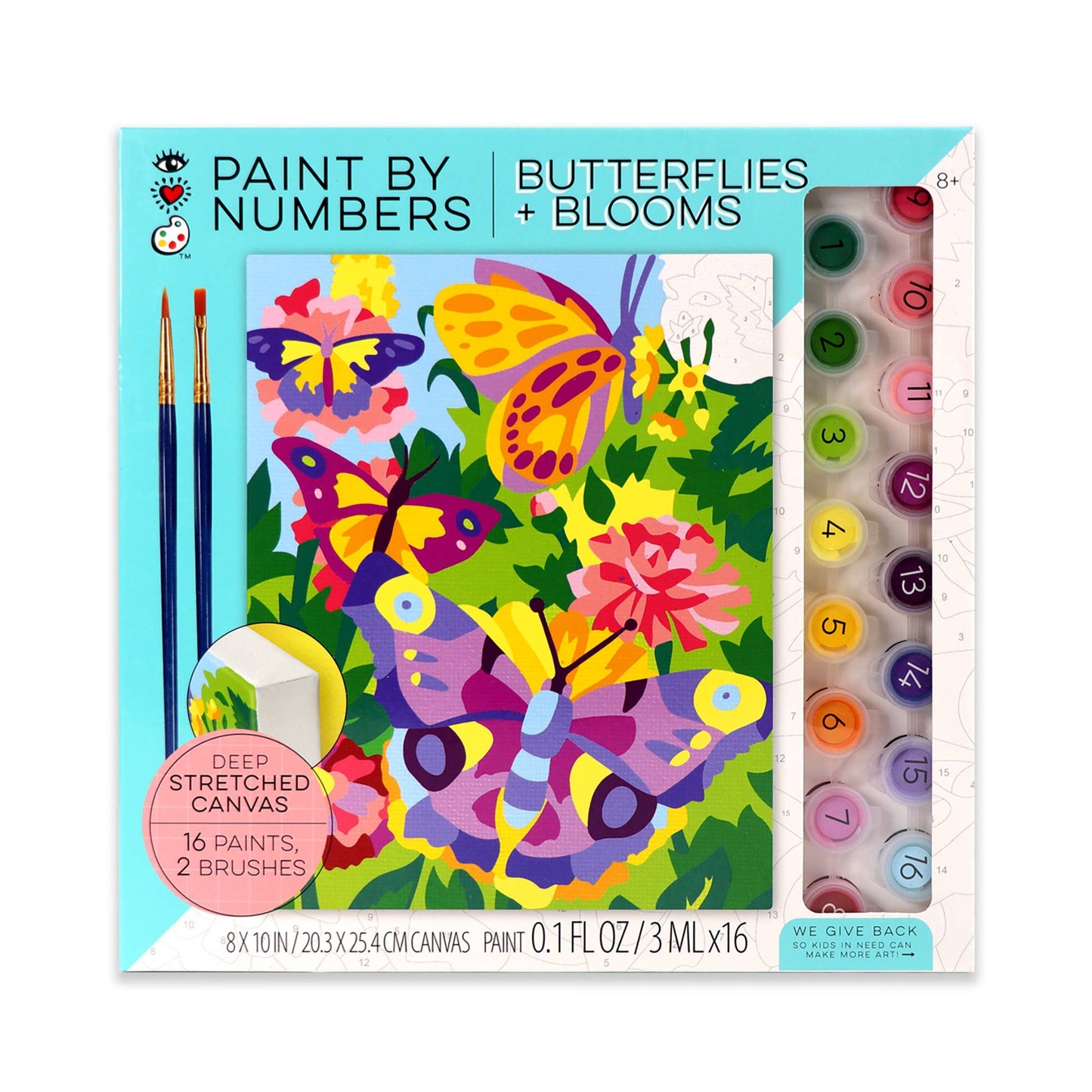 Paint By Numbers - Butterflies + Blooms