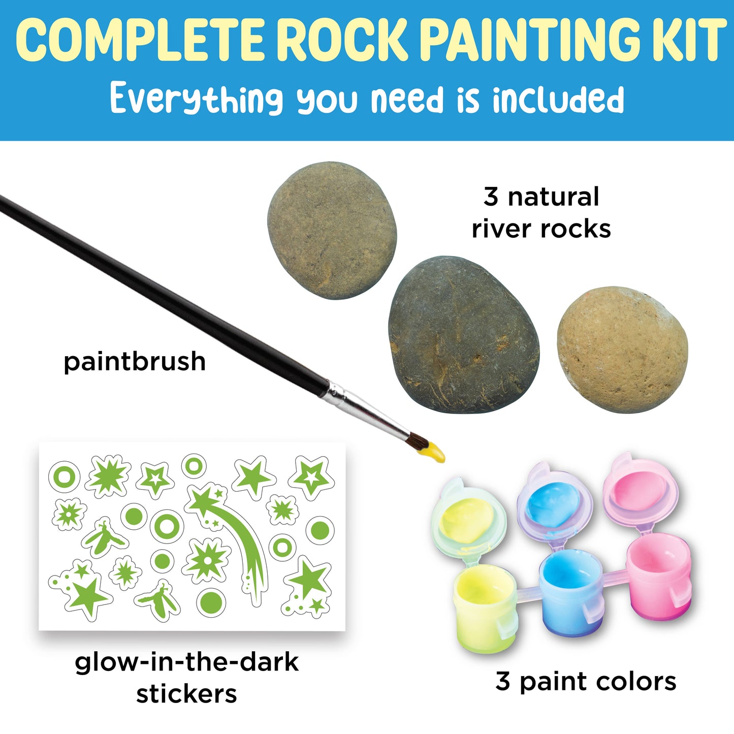 Craft Kit - Glow-in-the-Dark Rocks Mini Craft Kit for Kids