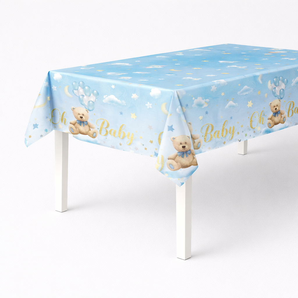 Table Cover - Rectangle "It's a boy", 54x108in (137x274cm)