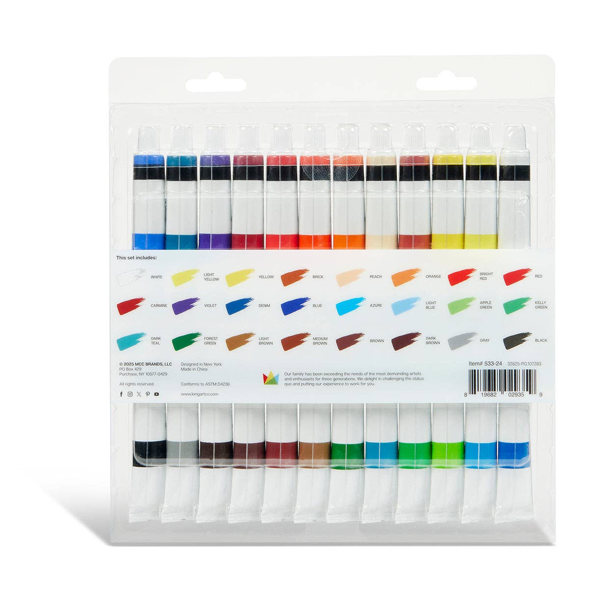 Gouache Paint - 24 Colors