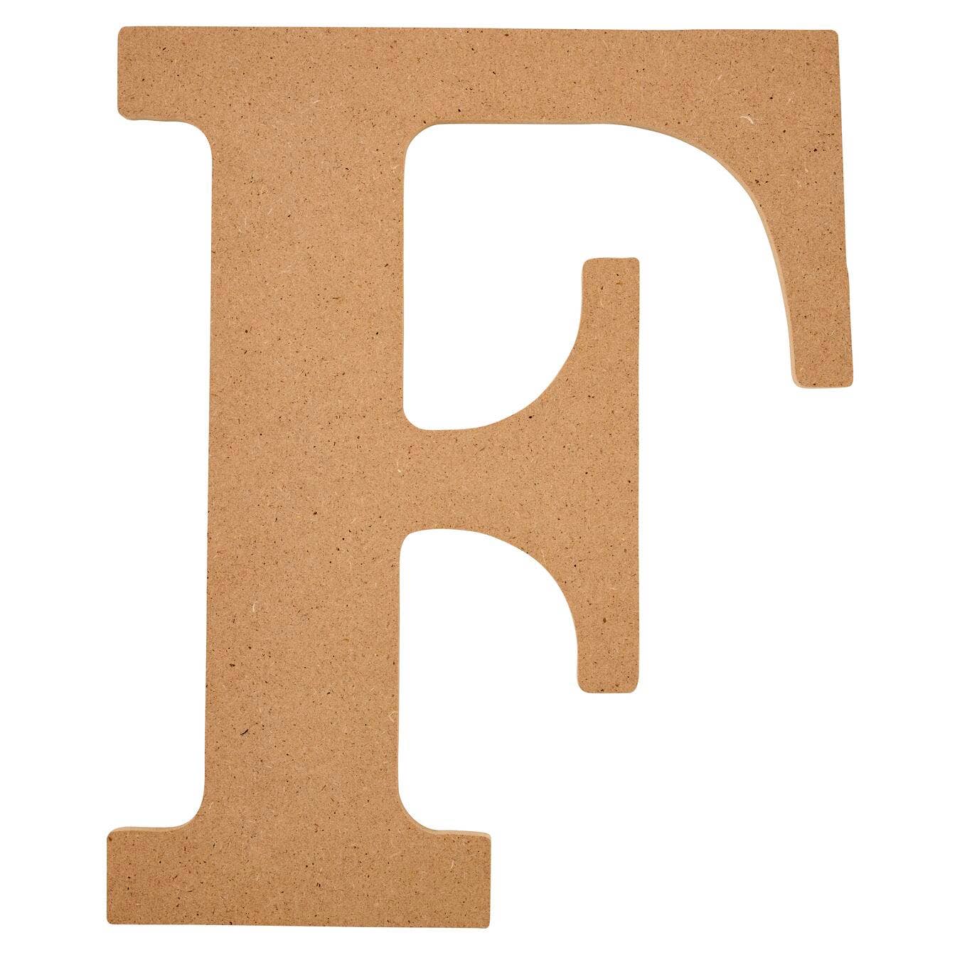 Wood - 8 inch MDF Letter - F