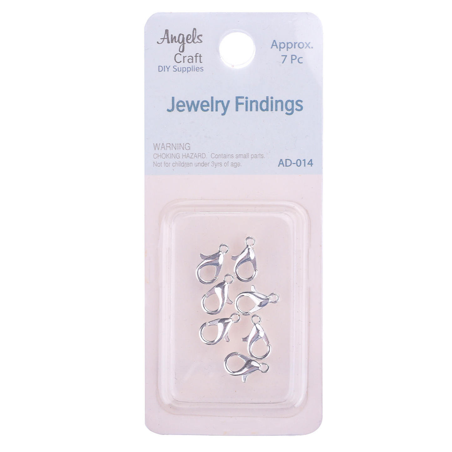 Jewelry - Alloy Lobster Clasp, 7-ct 1cm Silver