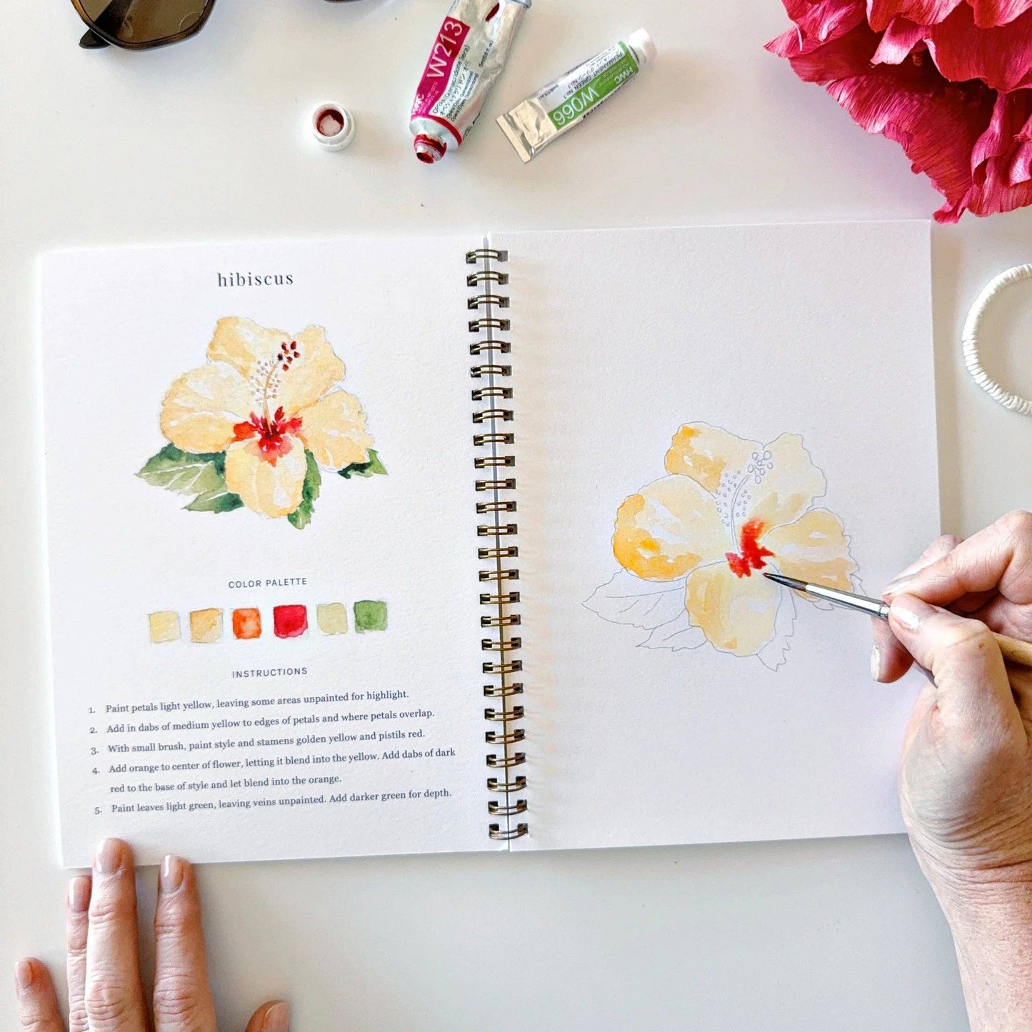 Workbook - Tropical watercolor workbook