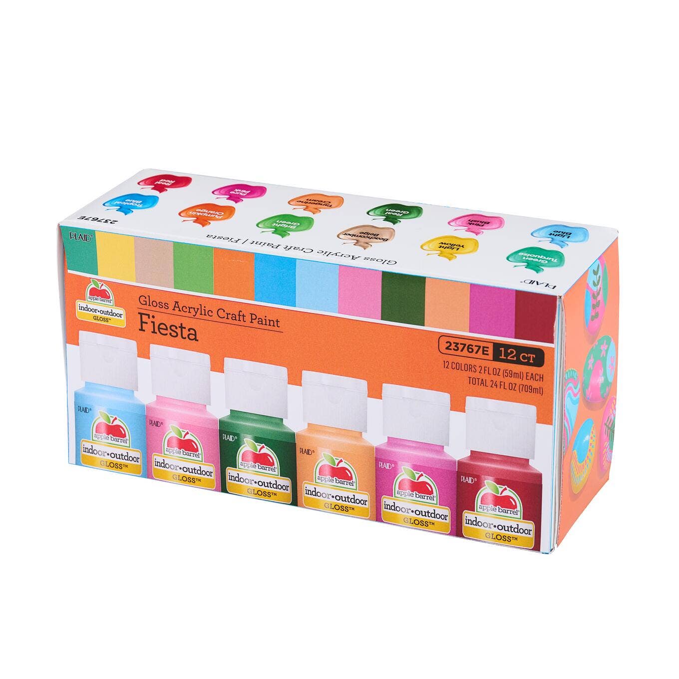 Paint - Acrylic - Gloss Fiesta Paint Set, 12-Piece
