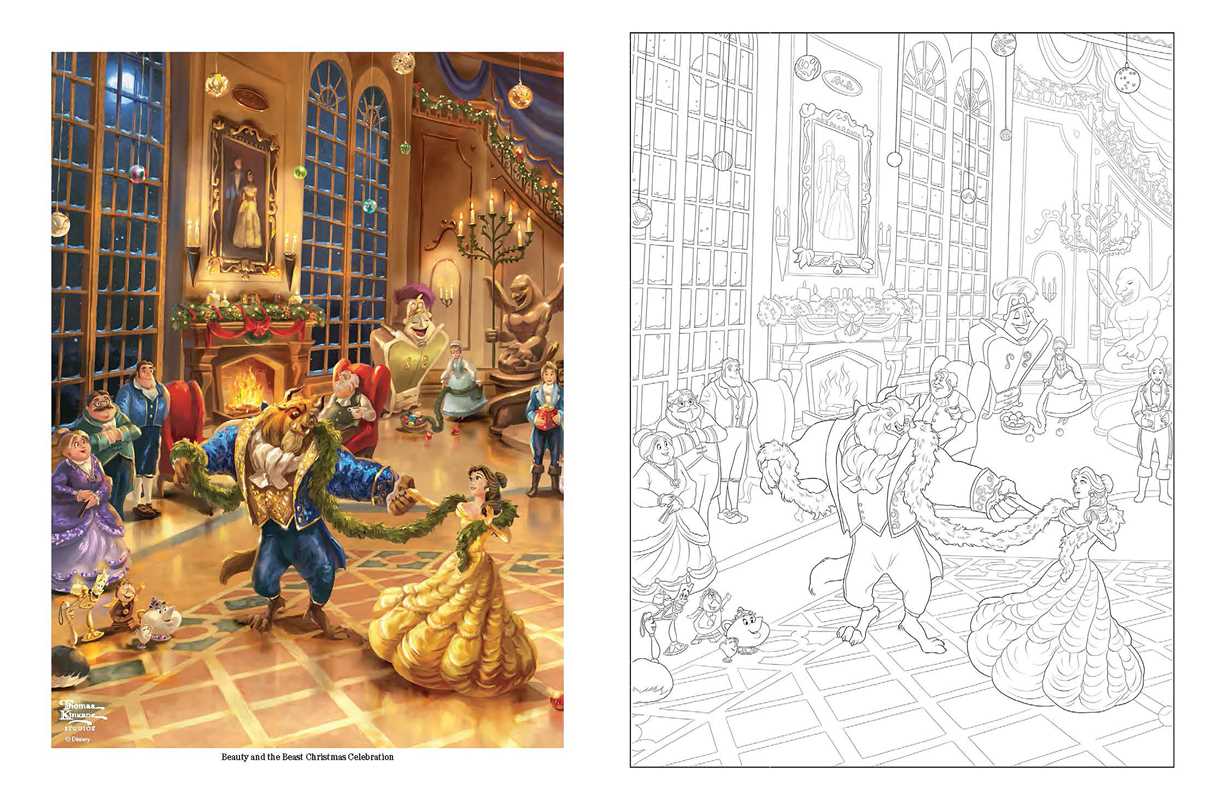 Coloring Book - Disney Dreams Collection Thomas Kinkade Studios Celebrations Coloring Book by Thomas Kinkade Studios: Paperback; 96 pages