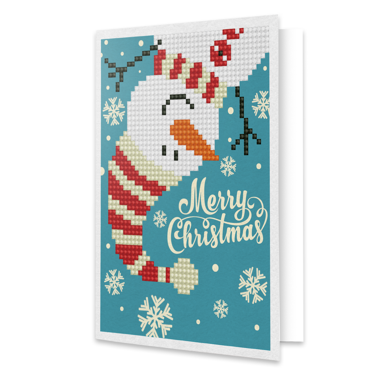 Card - Merry Christmas Snowman