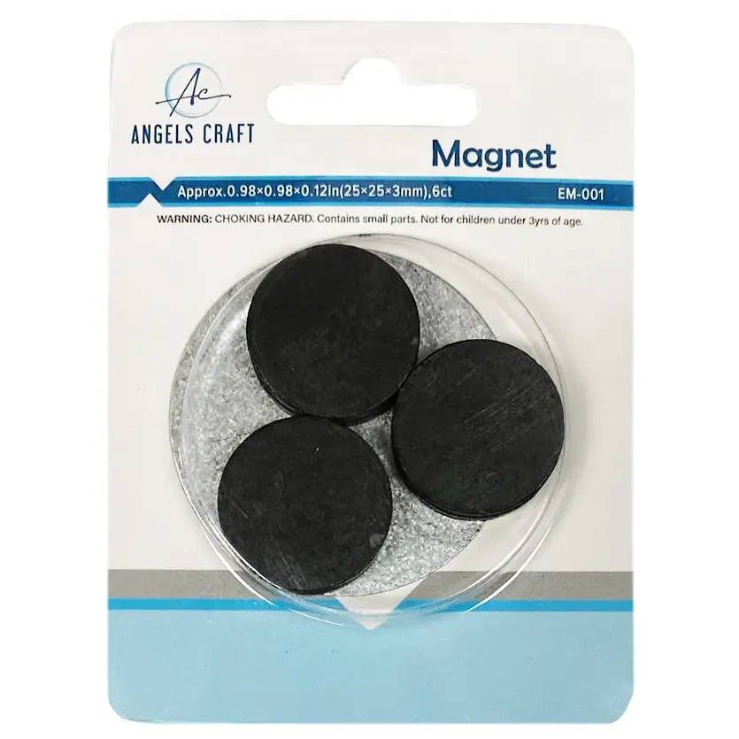 Magnet - Magnet Discs 1" 6ct