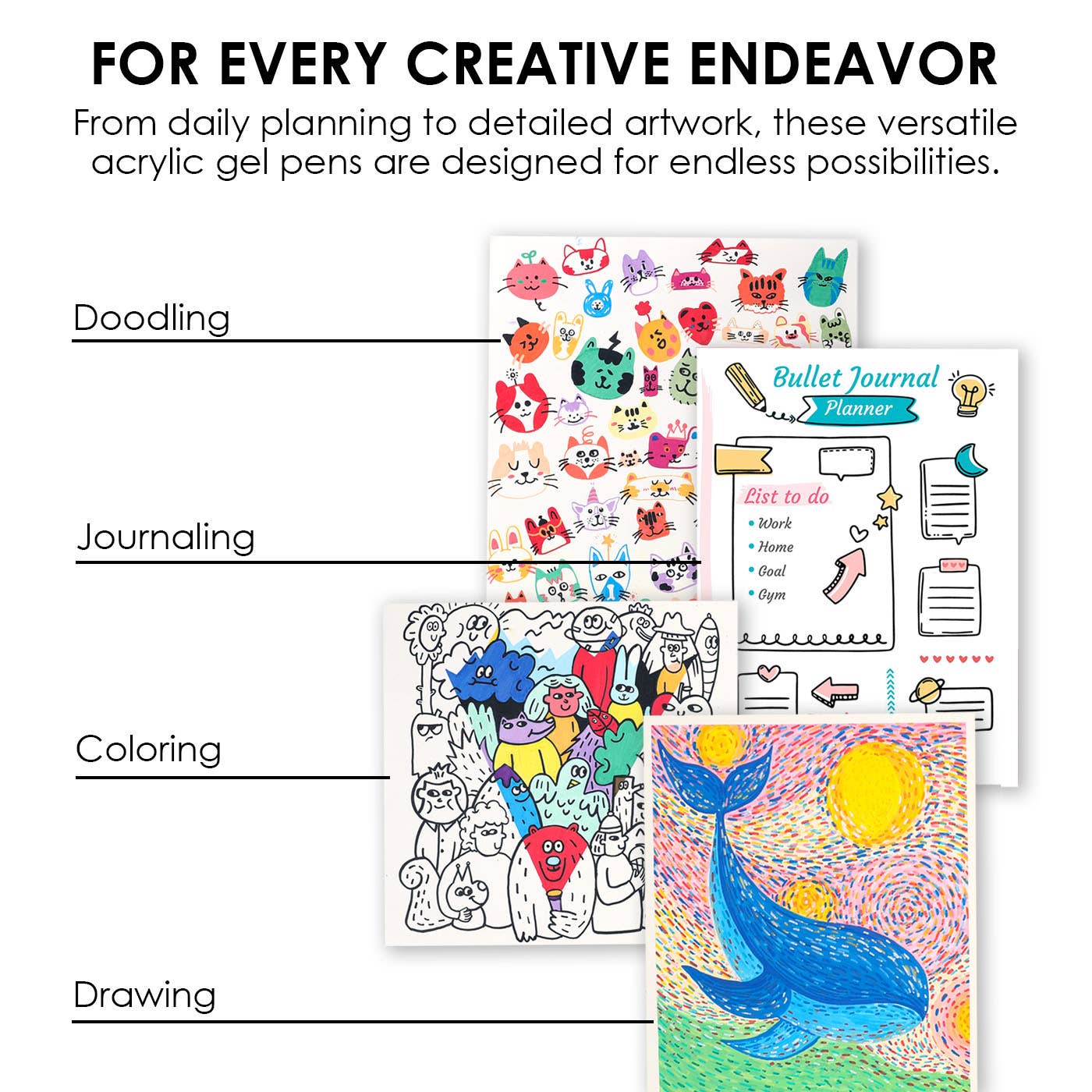 Markers - Bold & Bright Coloring Kit - Essential Color