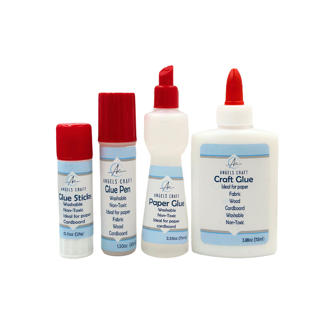 Glue - Set 4 CT (Craft Glue, Paper Glue, Glue Pen, Glue Stick)