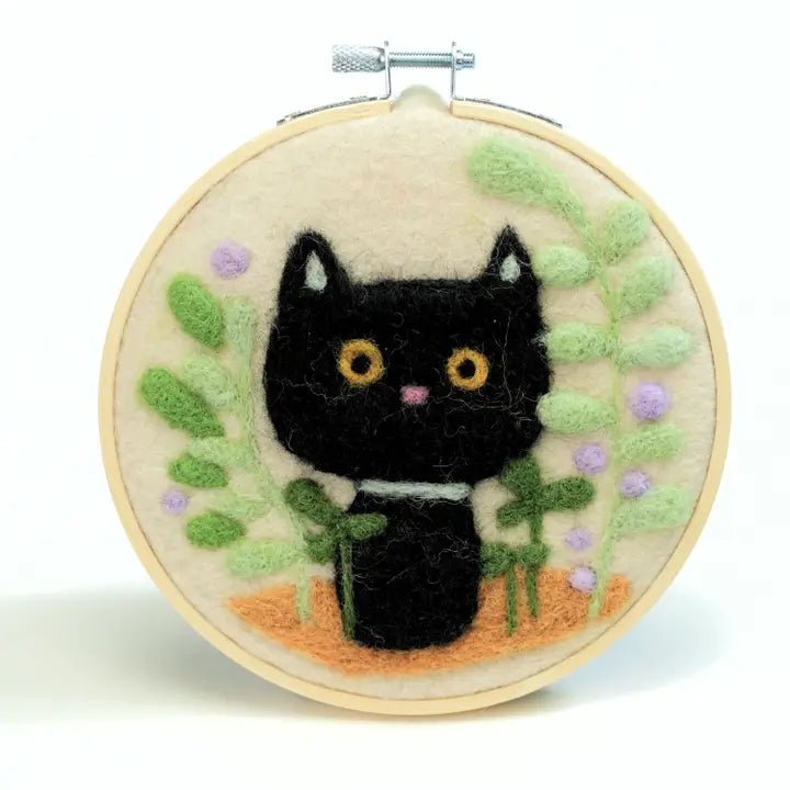 Felting - Wool Painting Kit: Mystic Garden Whiskers Cat