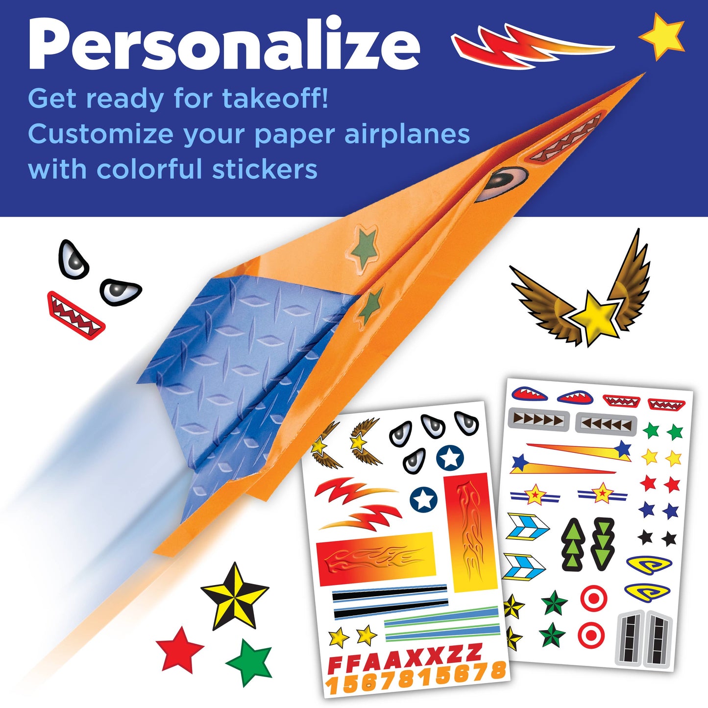 Craft Kit - Paper Airplane Stunt Squadron Mini Craft Kit for Kids