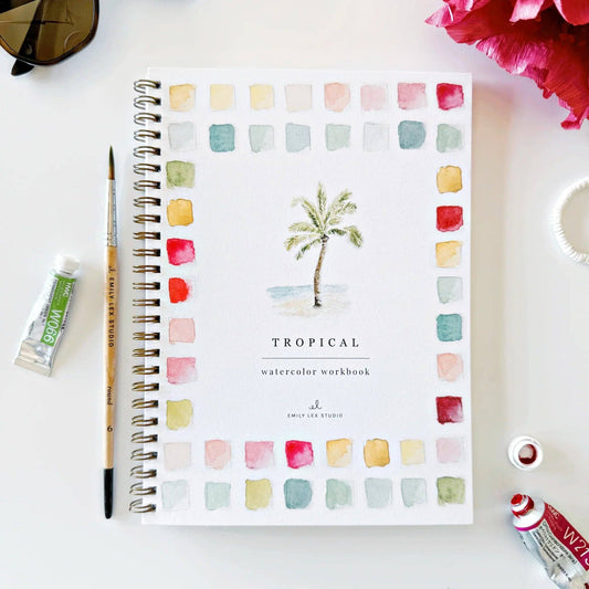 Workbook - Tropical watercolor workbook