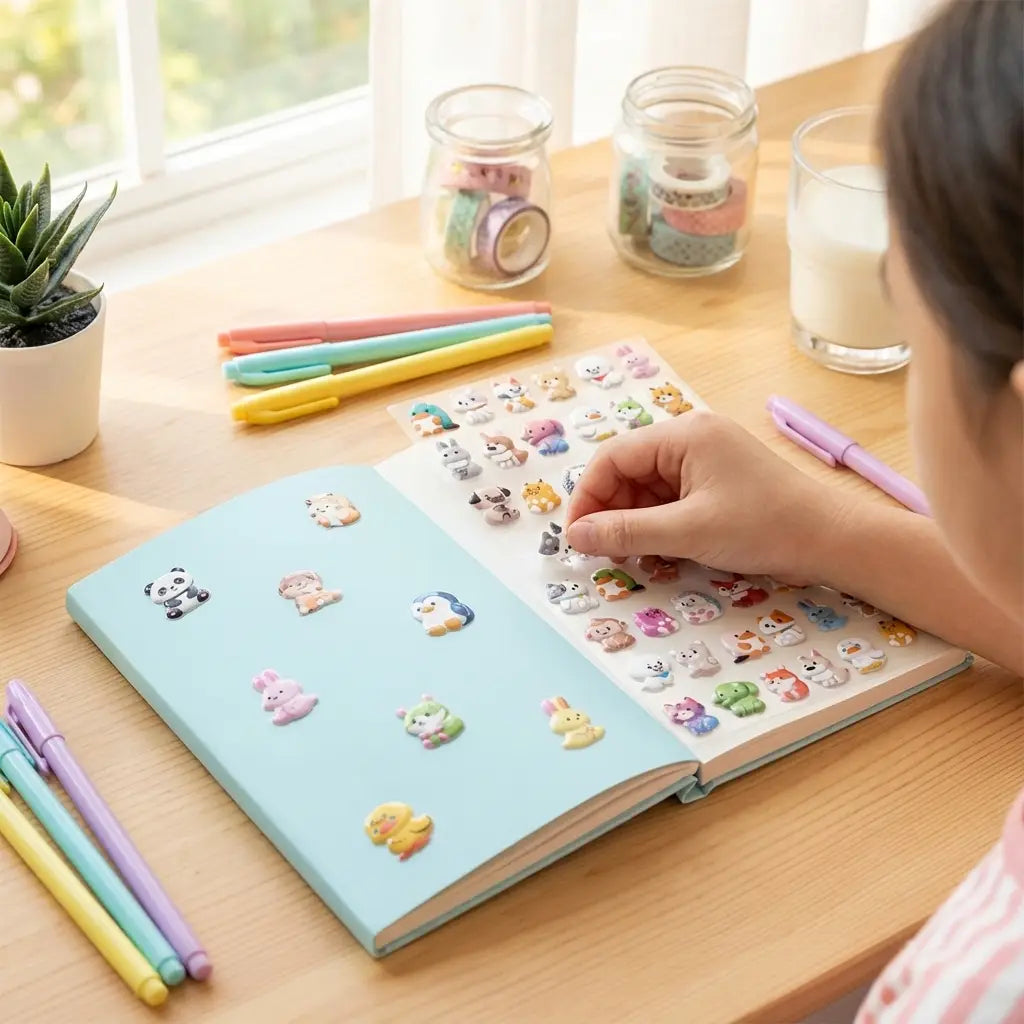 Stickers - Animal Puffy Stickers – 48ct Cute Assortment