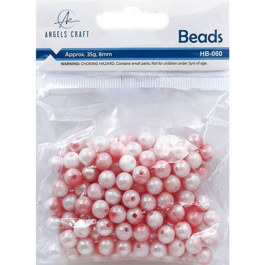 Beads – Acrylic Assorted Pink Color