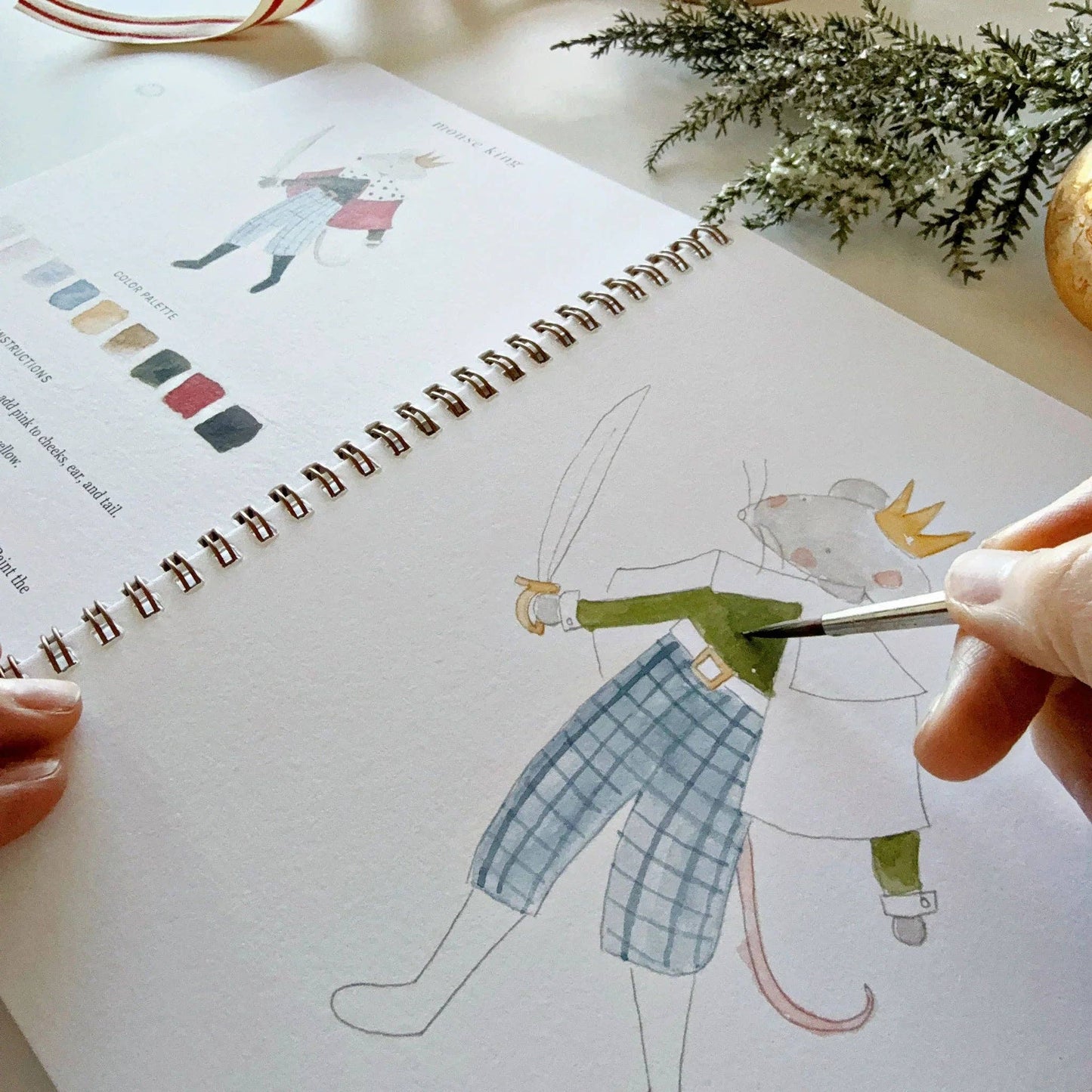 Workbook - Nutcracker watercolor workbook