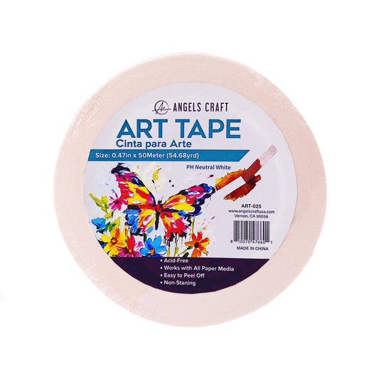 Tape - PH Neutral White Art Tape – 0.47in x 50m (54.68yd)