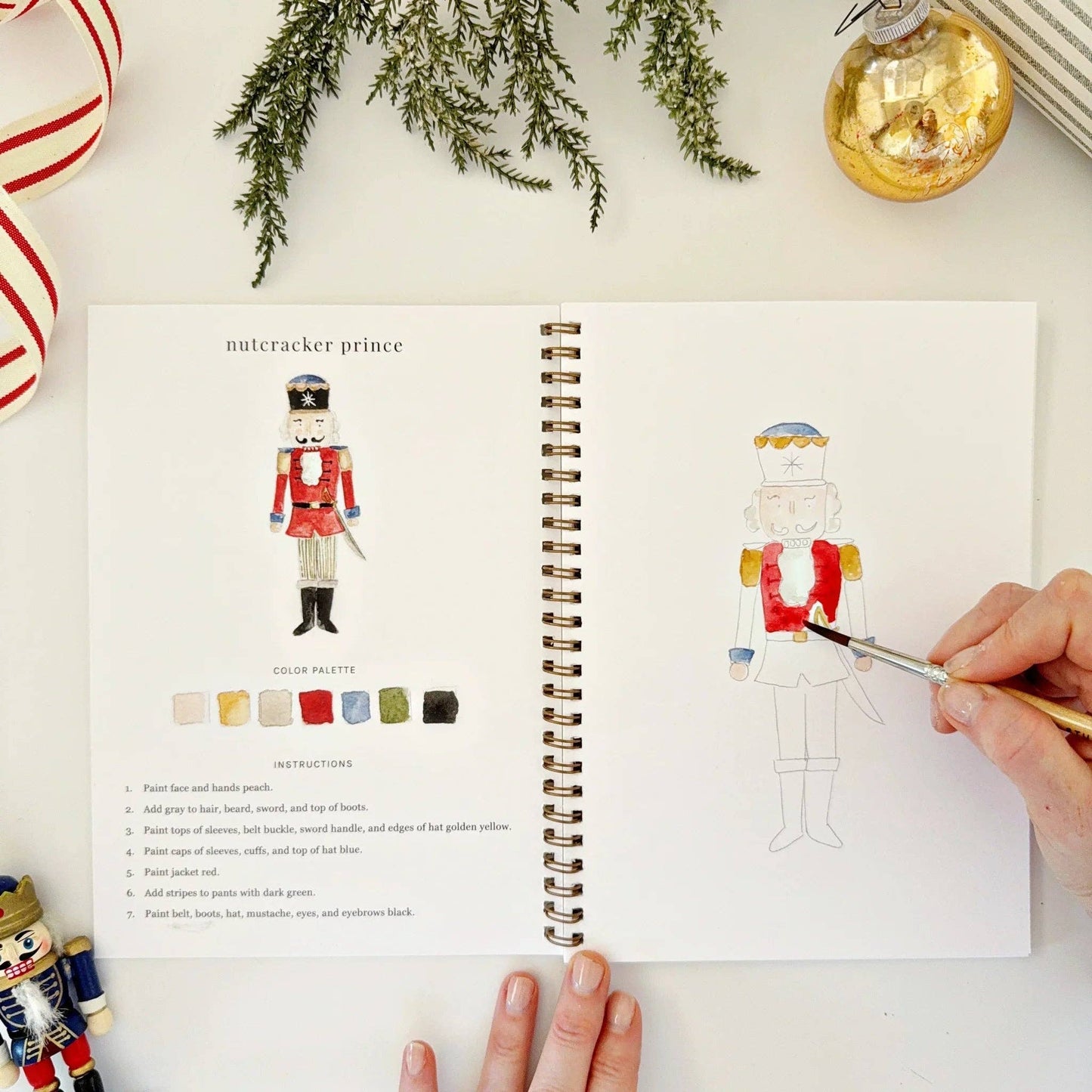 Workbook - Nutcracker watercolor workbook
