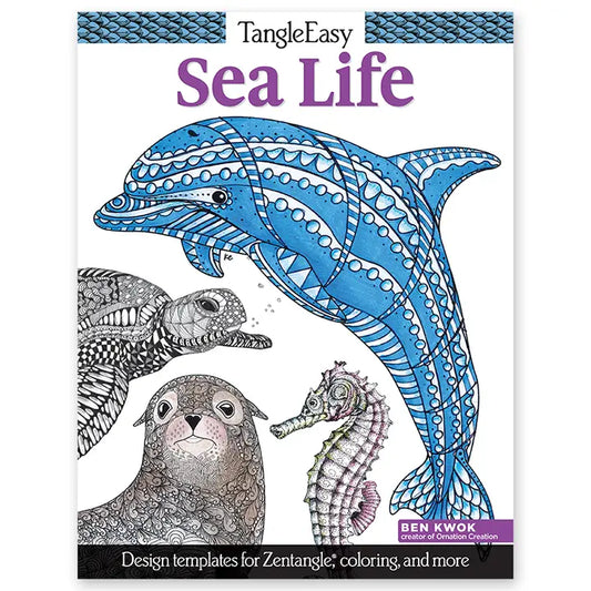 Coloring Book - Tangleeasy Sea Life