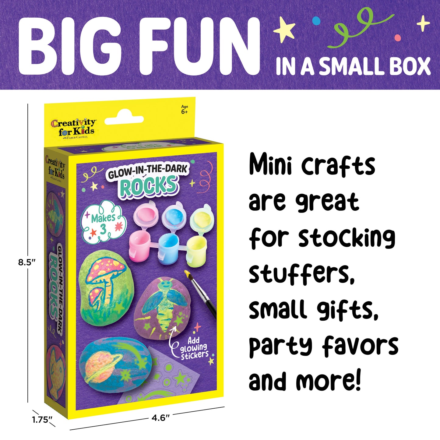 Craft Kit - Glow-in-the-Dark Rocks Mini Craft Kit for Kids