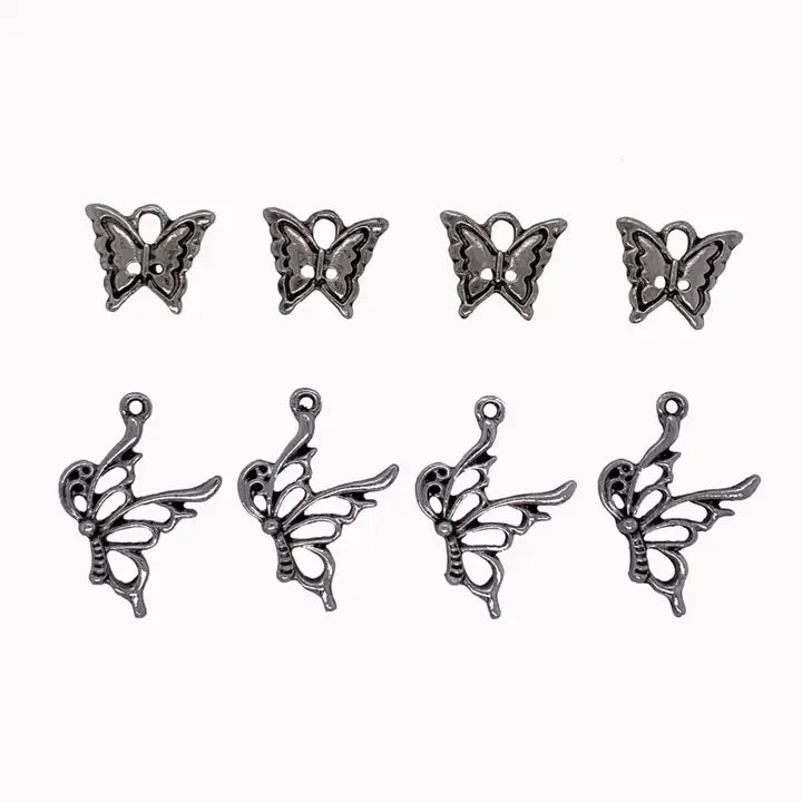 Jewelry - Silver Butterfly Charm Set