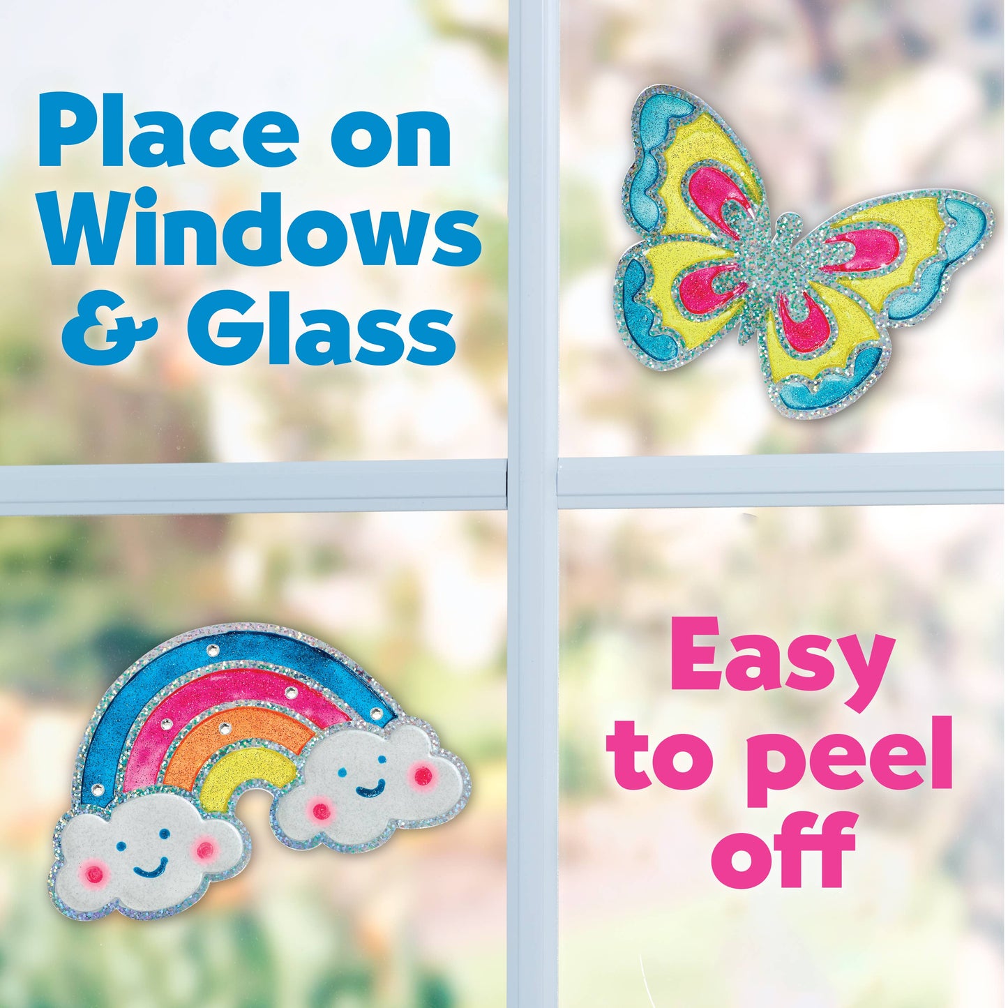 Craft Kit - Easy Sparkle Window Art Mini Kit Craft Kit for Kids